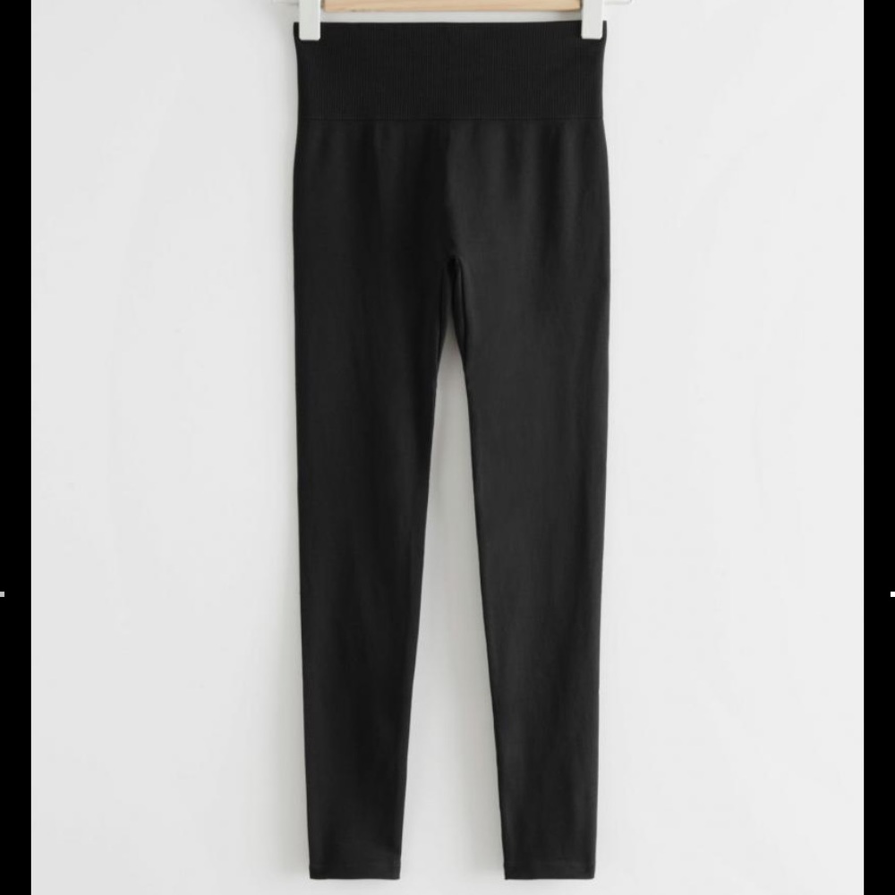 & Other Stories Black Yoga Legging Tights M - Picture 4 of 4